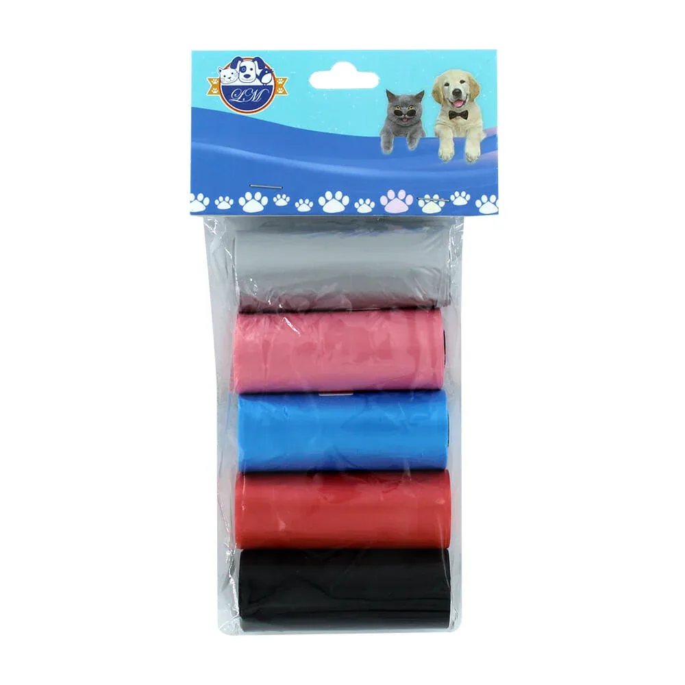 Blíster con 5 bolsas para heces de mascota jr1063