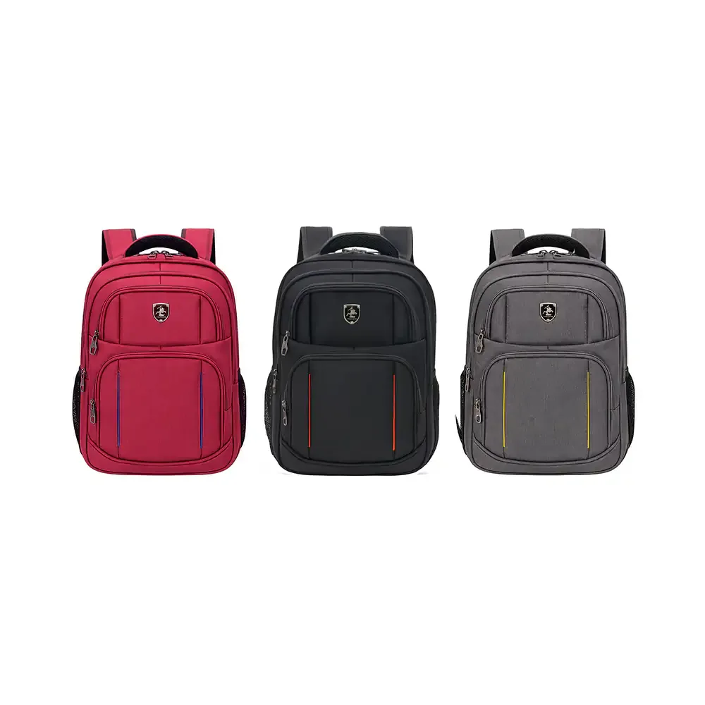 Mochila mediana polweng con 4 compartimentos + 1 oculto + candado de seguridad y diseño liso, variedad
