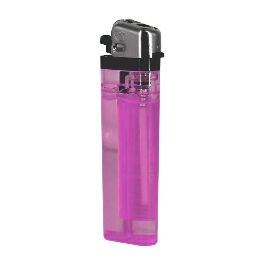 1pza Encendedor de gas pym desechable de flama ajustable, variedad de colores / pym