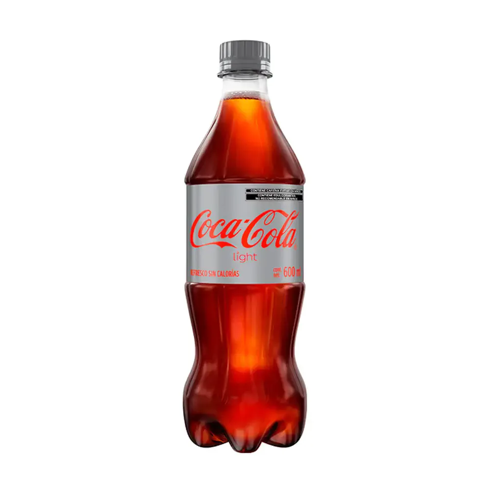 Coca cola light sin calorías y baja en azúcar, 600ml / 305339