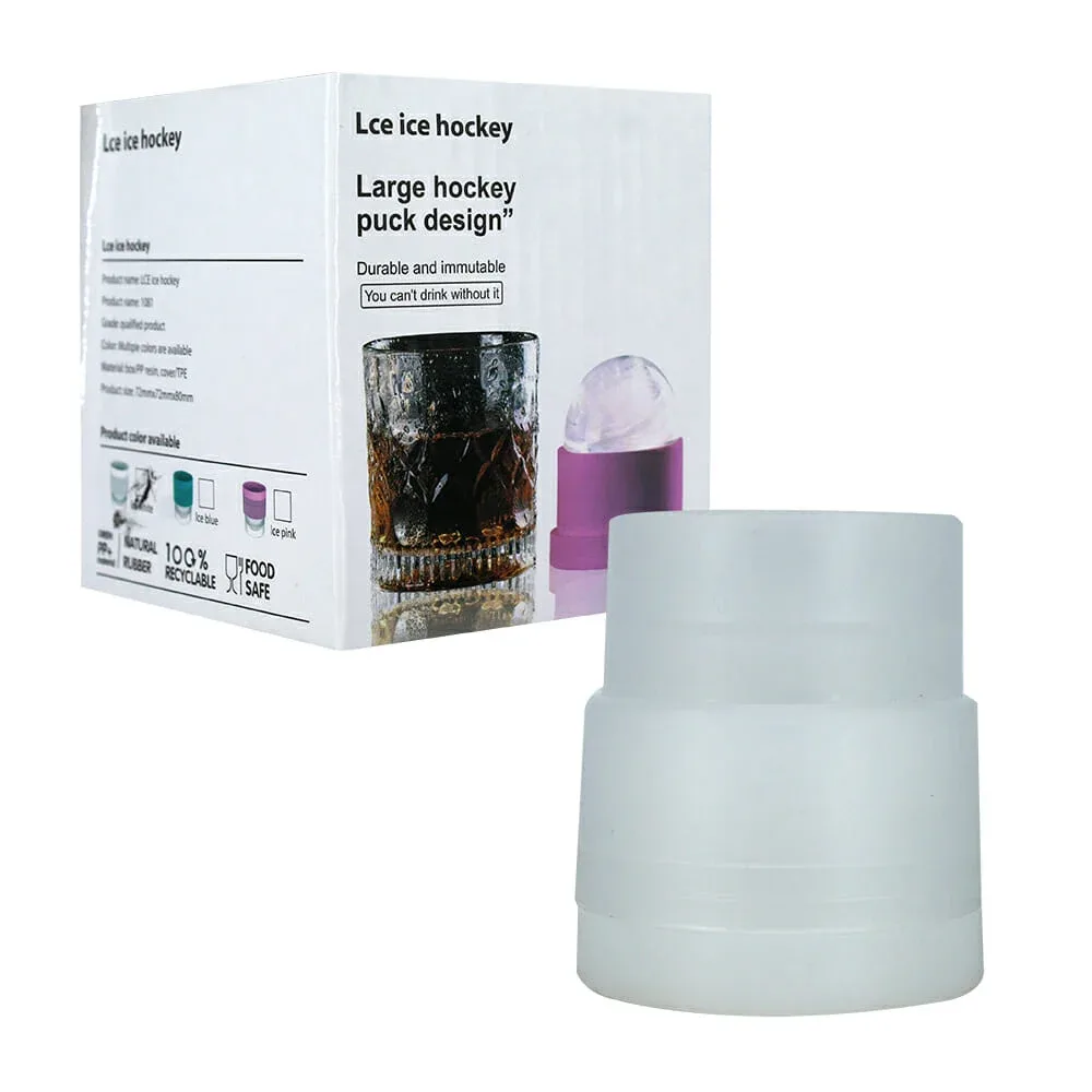 Molde de plástico para hacer hielo de forma esférica, variedad de colores / lce ice hockey / 11320 / 80421