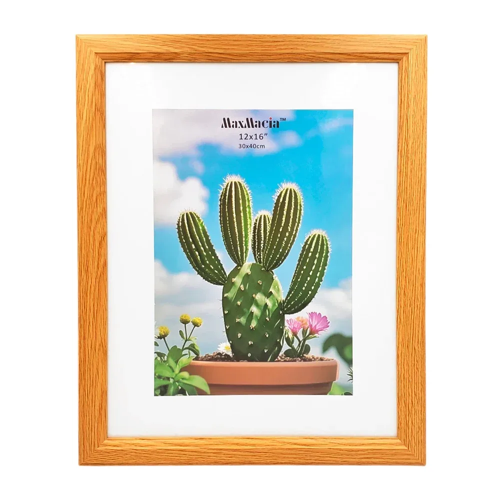 Portarretrato con diseño clásico de madera, 30x40cm, variedad de colores / 14399