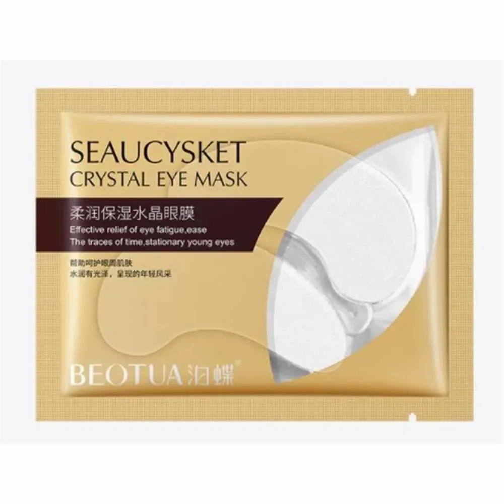 Mascarilla hidratante para ojos con cristales color blanca bd21415