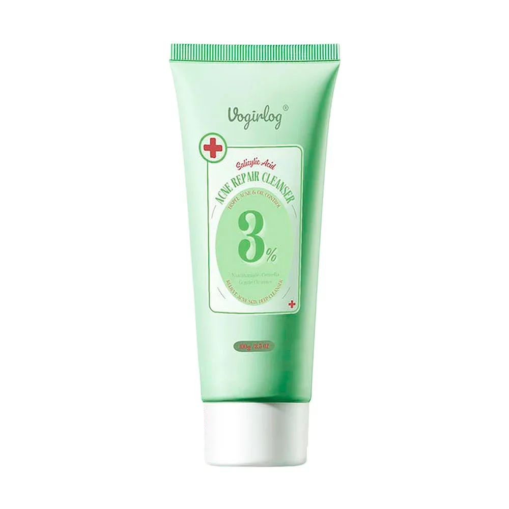 Limpiador facial reparador anti acné con ácido salicílico 3%, 100g / vg-acne01