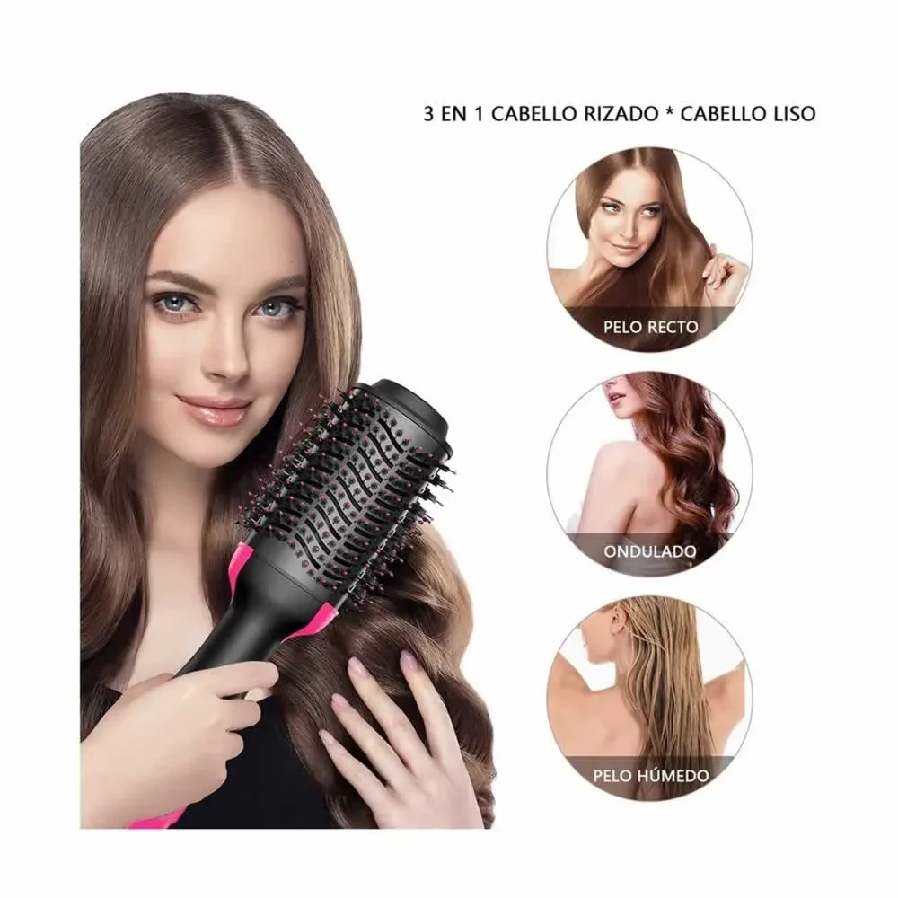 Cepillo alisador, rizador y secador profesional para cabello fd-2336