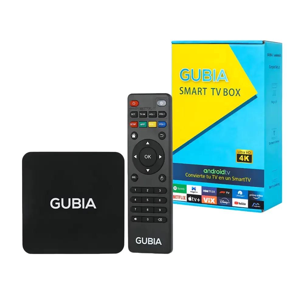 Tv box con definición 4k, smart tv con android tv / gubia smart tv box