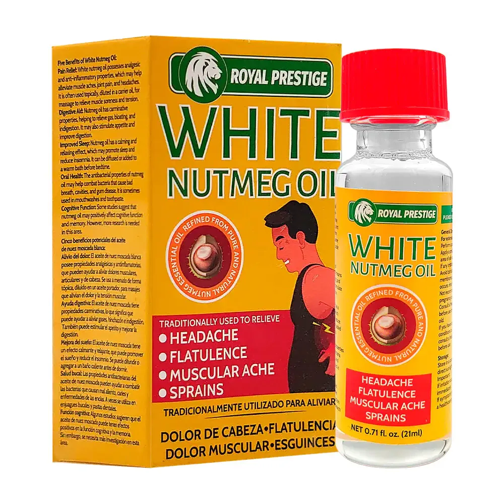 Aceite con esencias naturales para aliviar el dolor de cabeza y muscular, 21ml