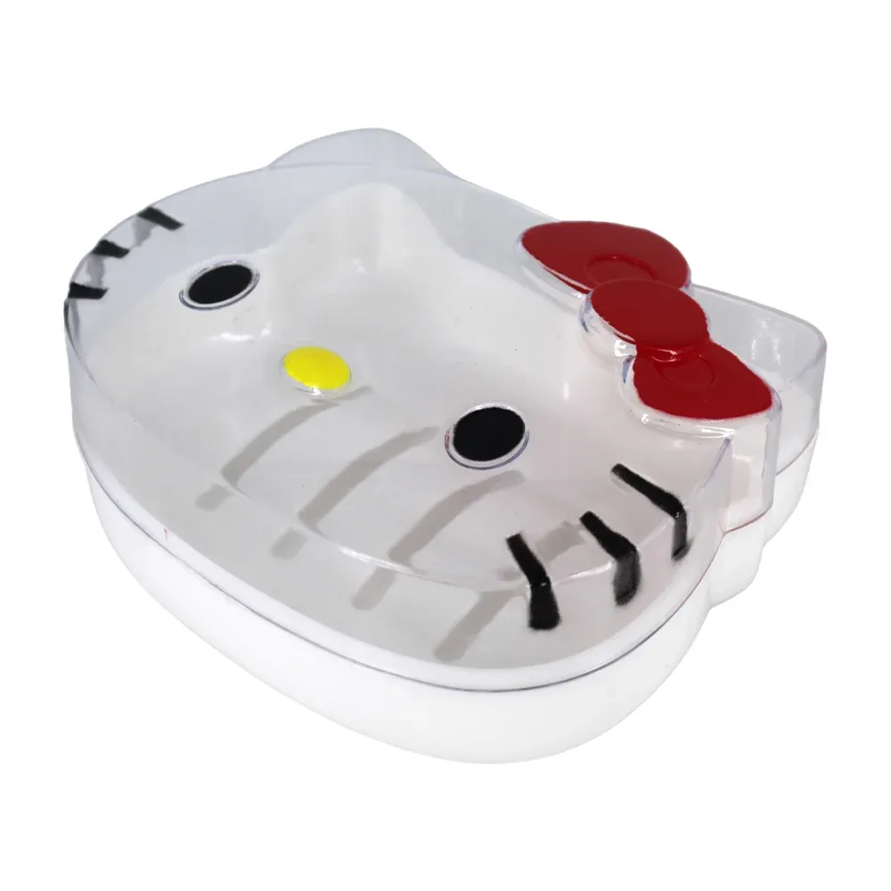 Jabonera de plástico en forma de hello kitty / b819