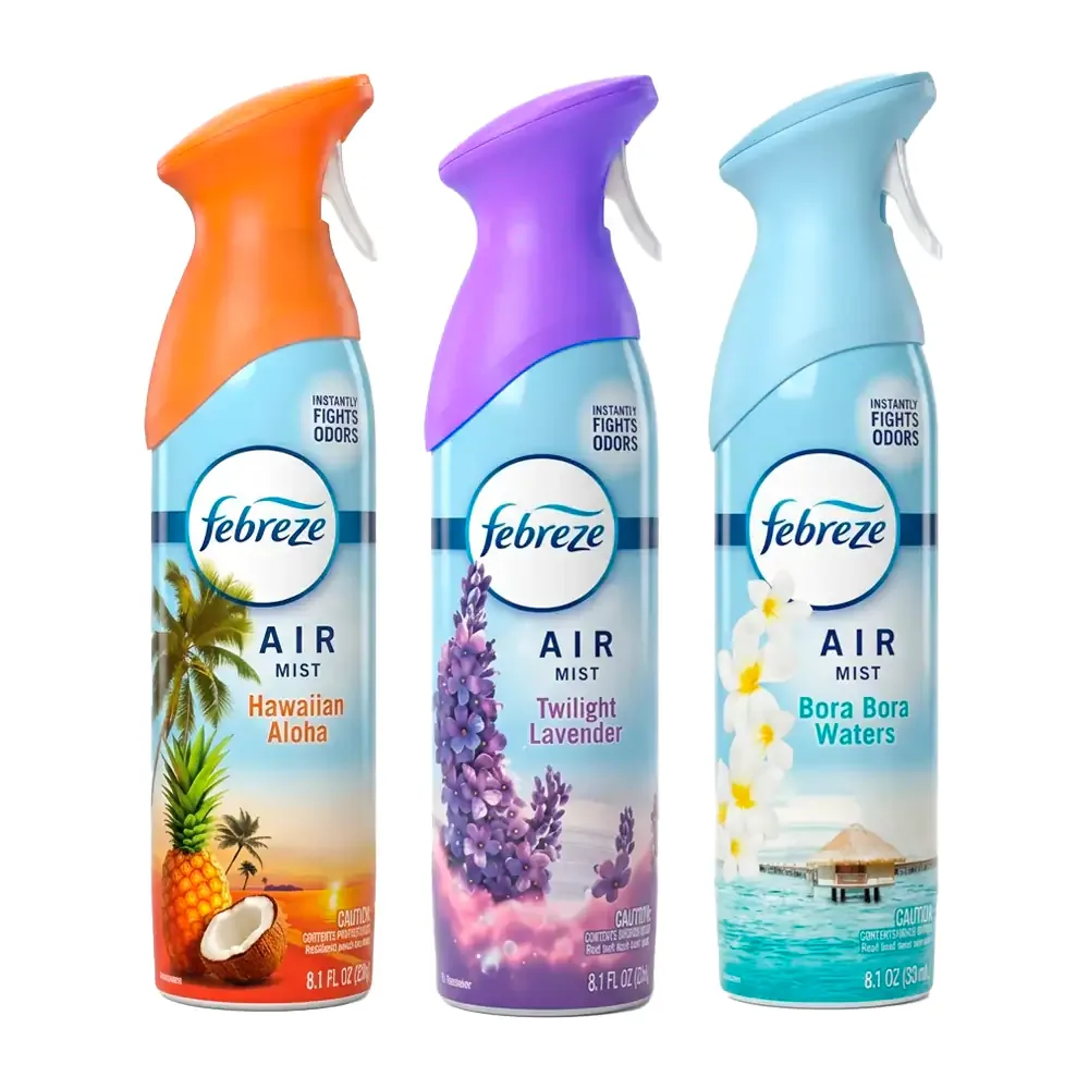 1pza Aromatizante febreze air mist en aerosol, 230g, variedad de aromas