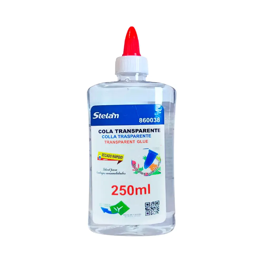 Bote con silicón frío stelam de 250ml de secado rápido / cola transparente