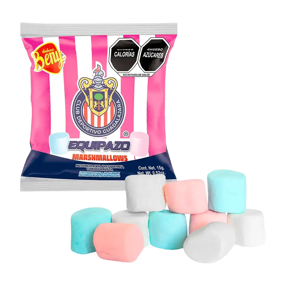 1pz bolsa malvavisco equipazo variedad de sabores / 019760