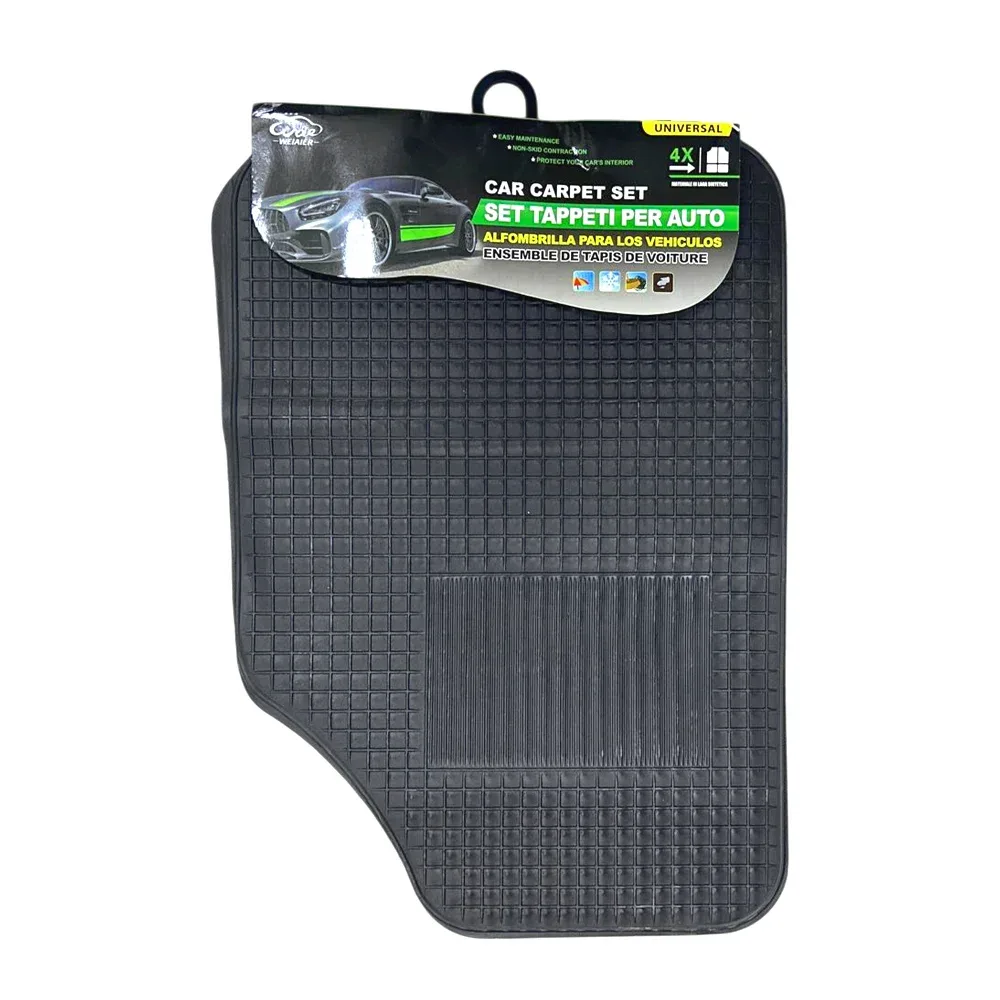 Juego de 4 alfombras tapetes impermeables y antideslizantes para auto / car carpet set / 13516