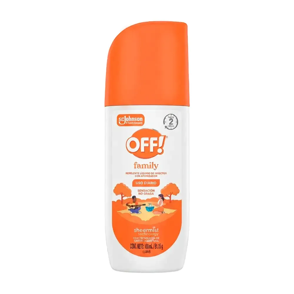 1pz crema repelente de insectos con atomizador off family con aloe vera 100g / 868238