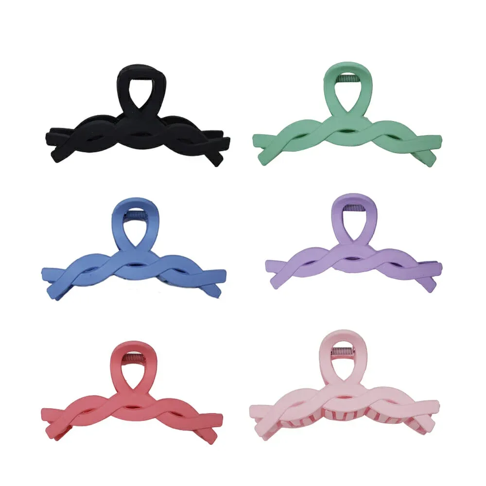 Paquete 12 pinzas en colores pastel para el cabello, variedad de colores / 23-fs-033