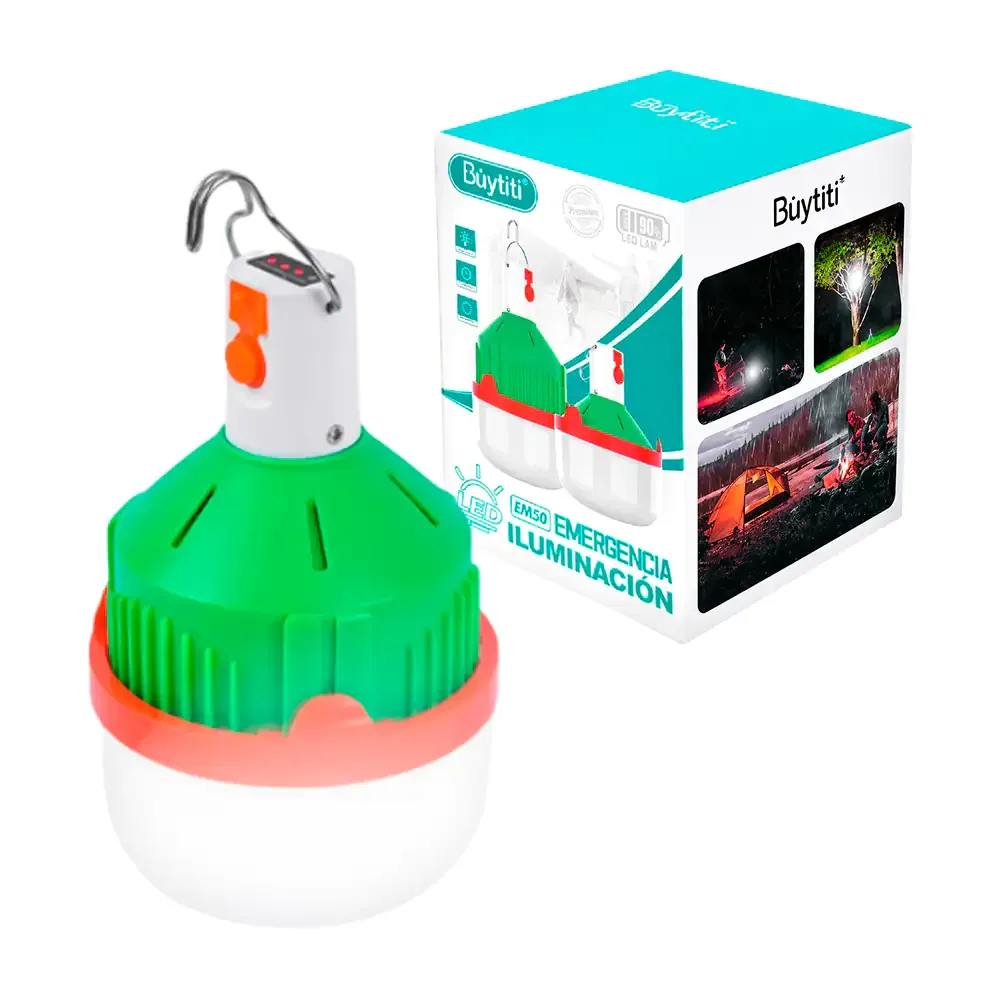 Foco de 25w plegable para emergencia buytiti, recargable con 3 modos de luz