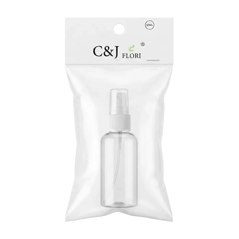 Botella dispensadora c&j flori en spray con capacidad de 50ml para viaje