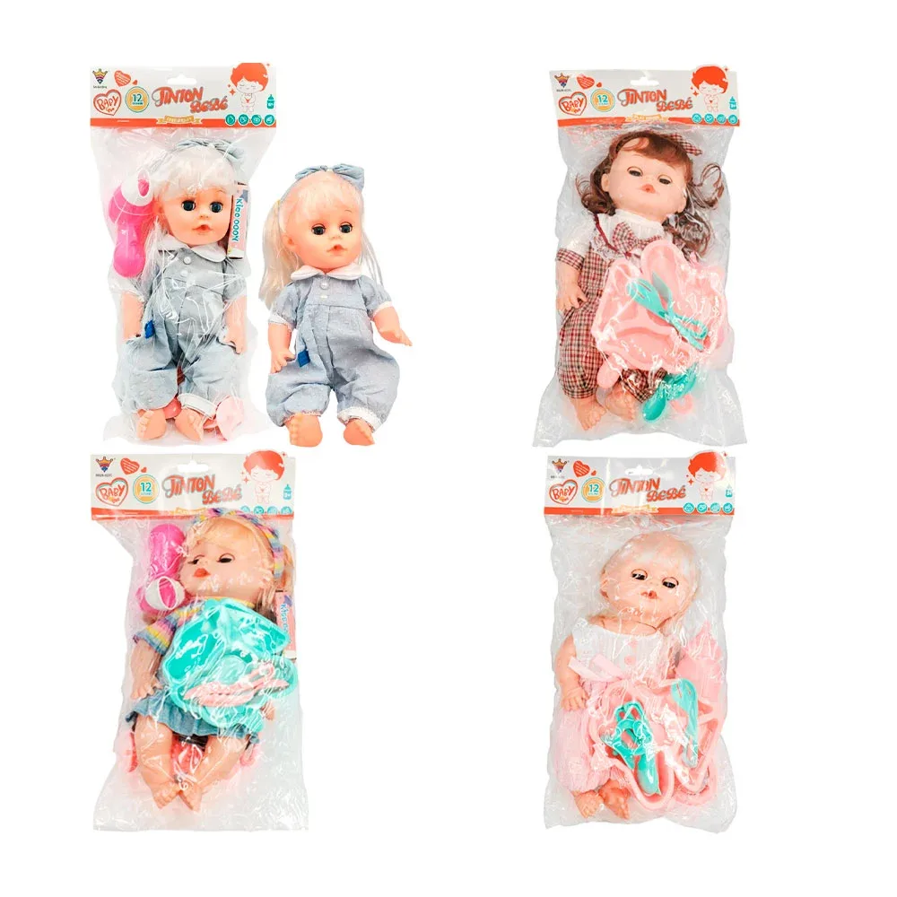 Muñeca bebé con accesorios para peinar, variedad de modelos / baby me