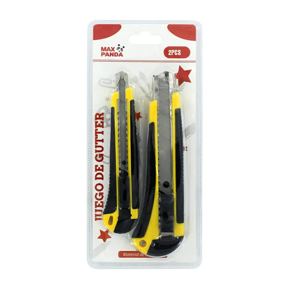 Blíster con 2 cutters multifuncionales max panda, variedad de tamaños / 610893