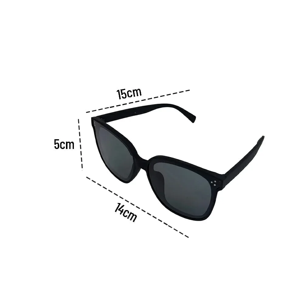 1pza Gafas solares negras con estilo de gato 3107-1f