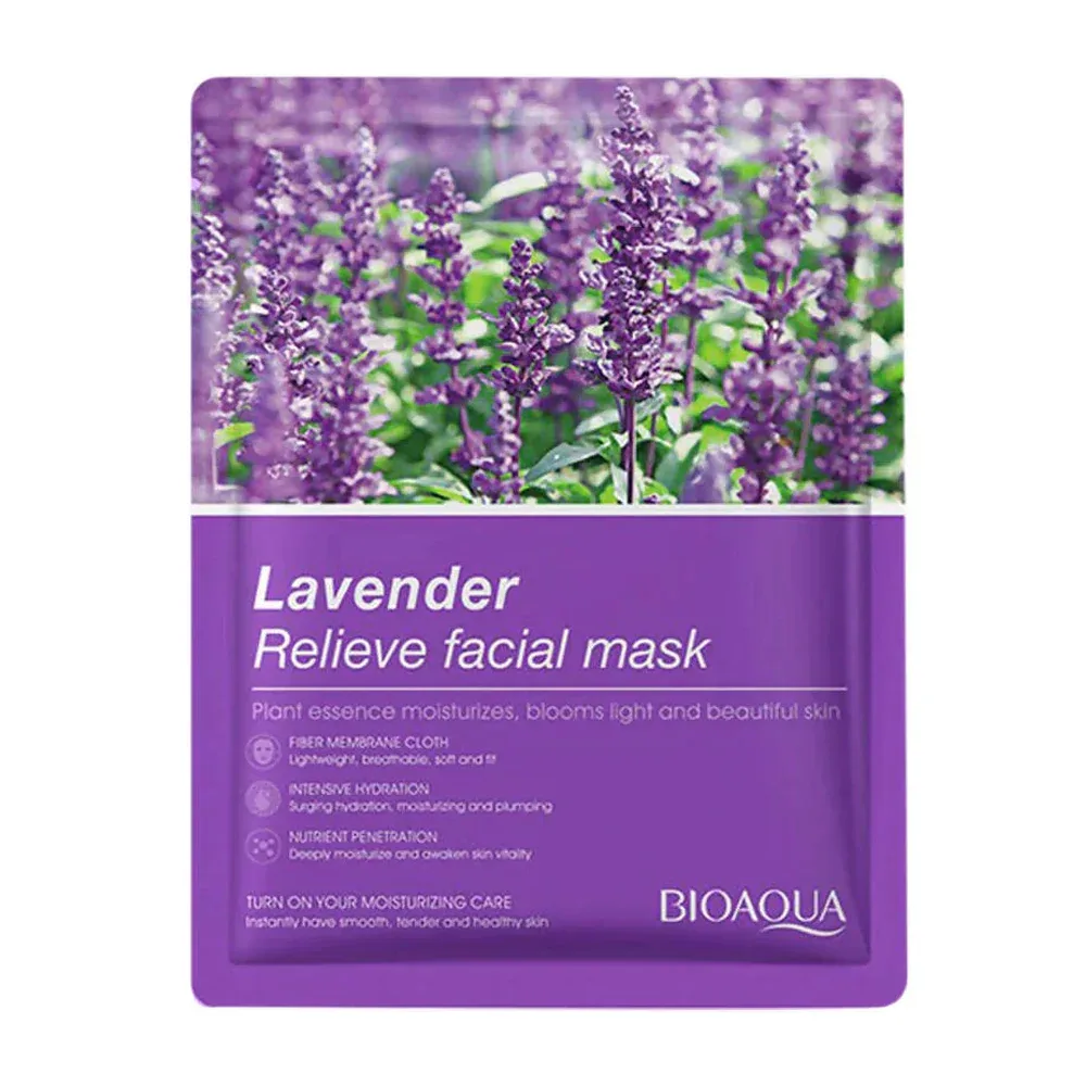 1pza Mascarilla facial hidratante con extracto de lavanda 25g / lavender / bioaqua