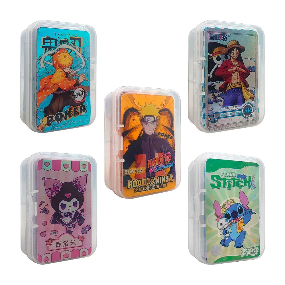Mini poker de 55 cartas + 1 coleccionable holográfica, variedad de personajes