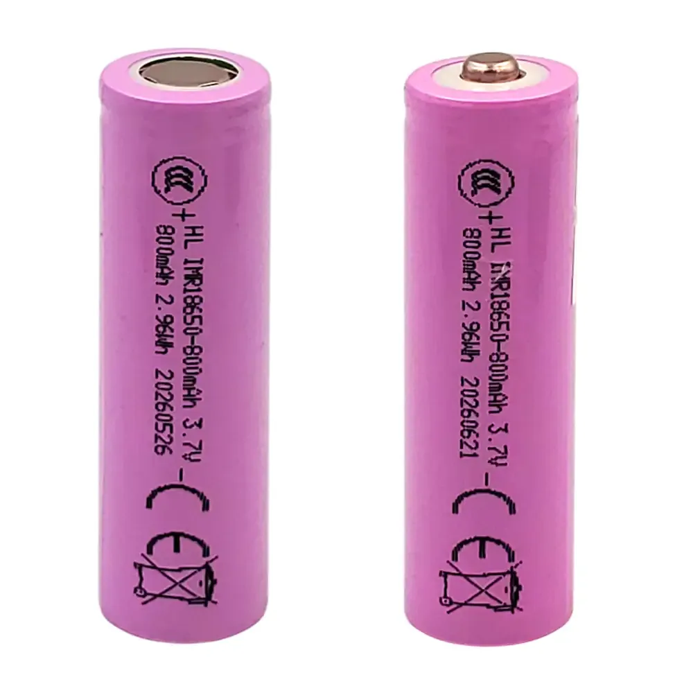 1pza Pila batería recargable moreka con capacidad de 800mah 3.7v / M-18651