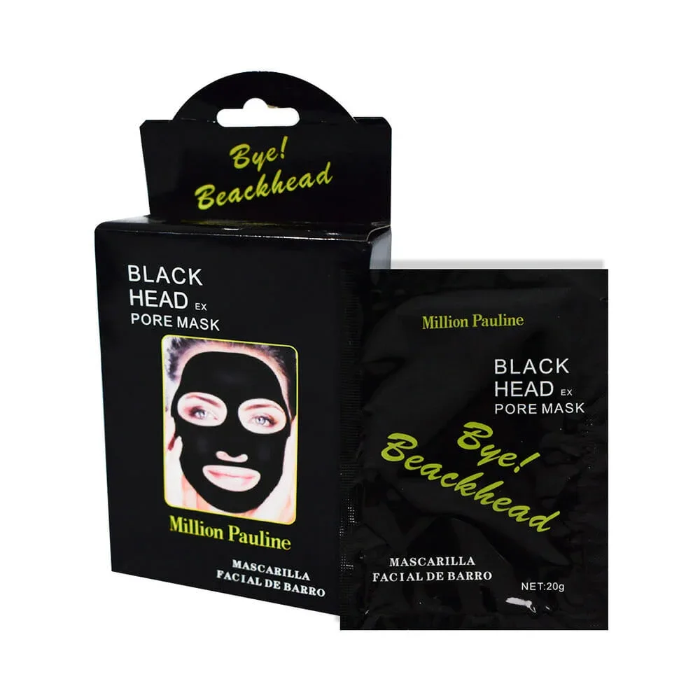 Paquete de 10 mascarillas negras million pauline con carbón activado, 20g / m21-61
