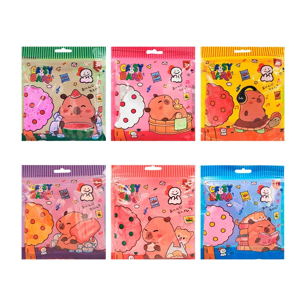 Bolsa con foamy moldeable, estampado de capibara, variedad de colores / 13411