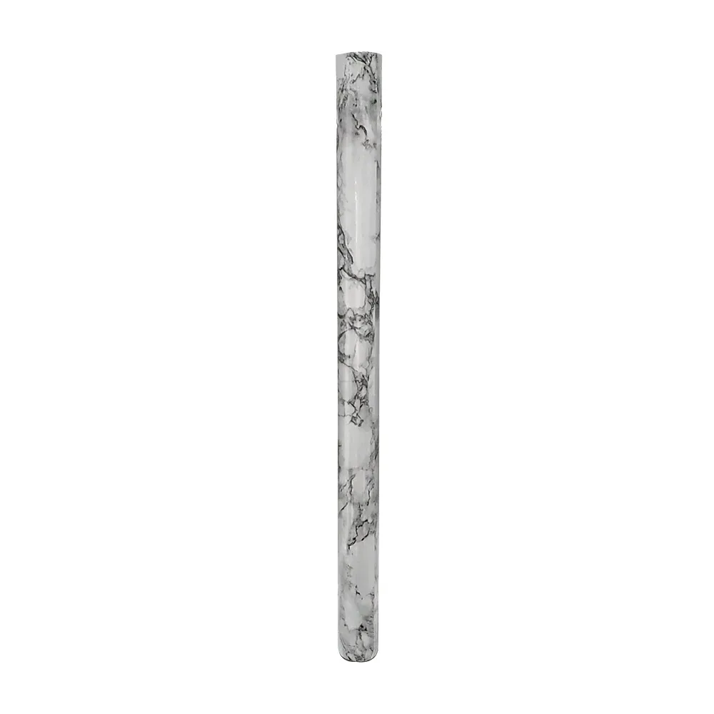 Rollo de papel tapiz con diseño marmoleado color gris y negro, 60cm de ancho