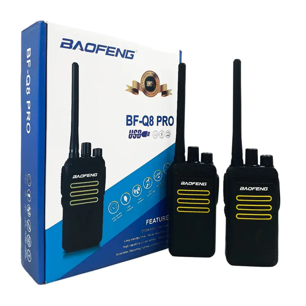 Par de radios con 16 canales de frecuencia, largo alcance + accesorios / zm24-2098