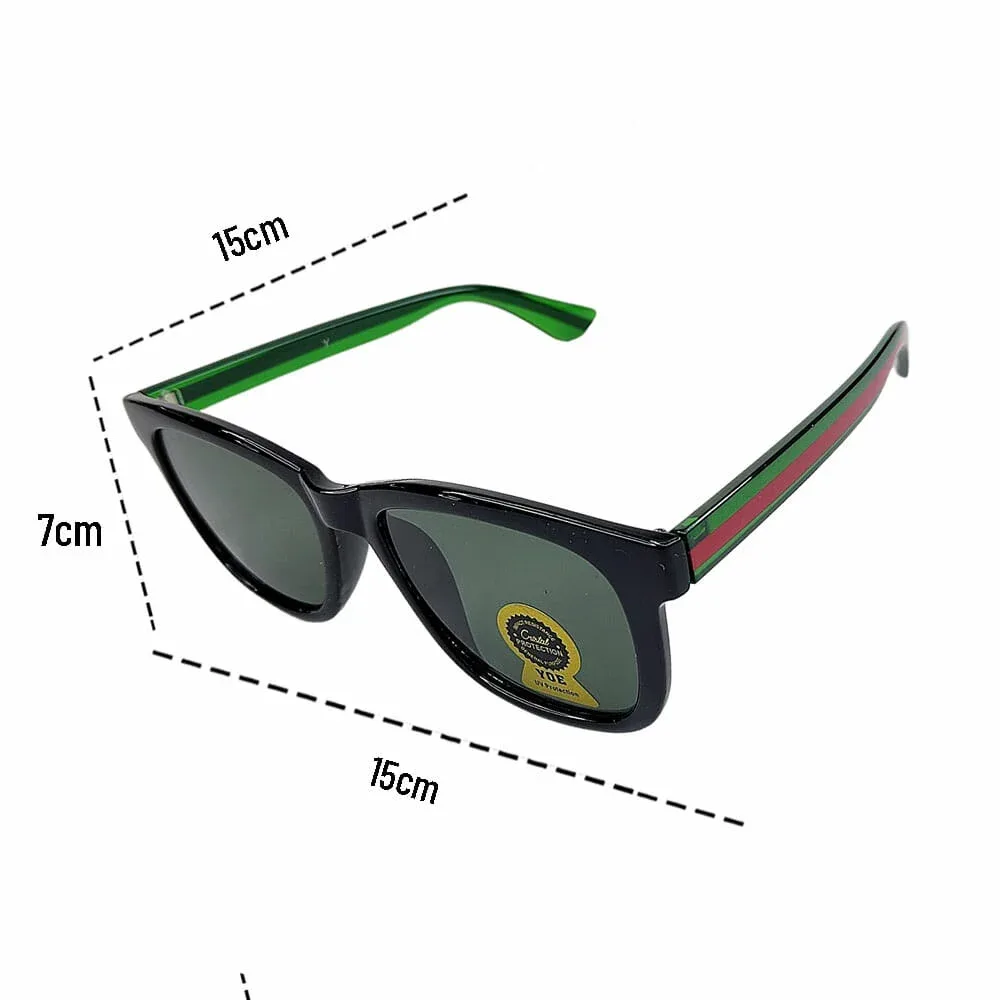 1pza Lentes de sol con micas negras y barillas de colores 3288-3bf