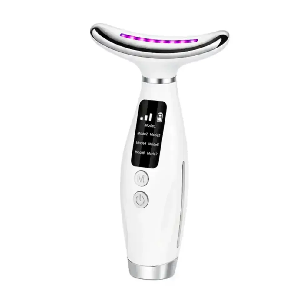 Masajeador facial y cuello con 7 modalidades, luz uv de alta frecuencia / ma.52.p
