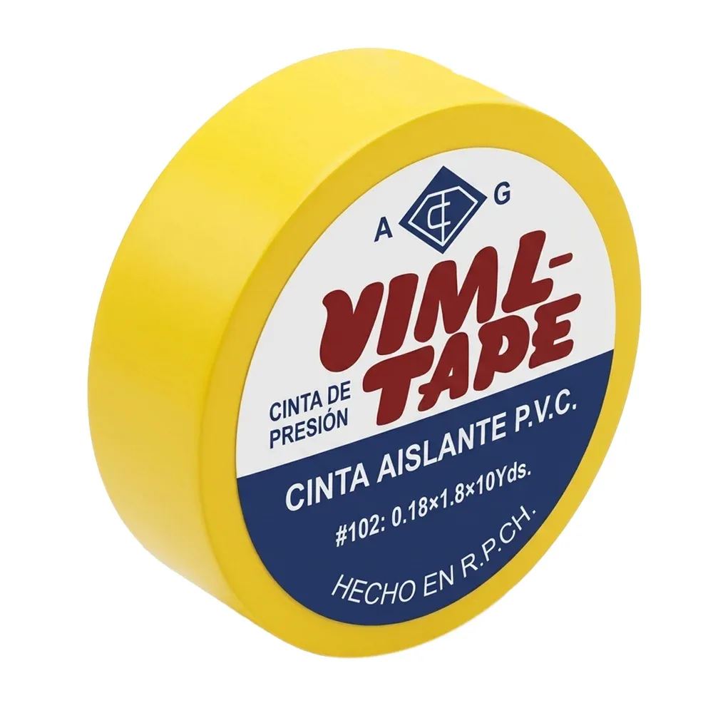 1pza Cinta aislante viml en color amarillo