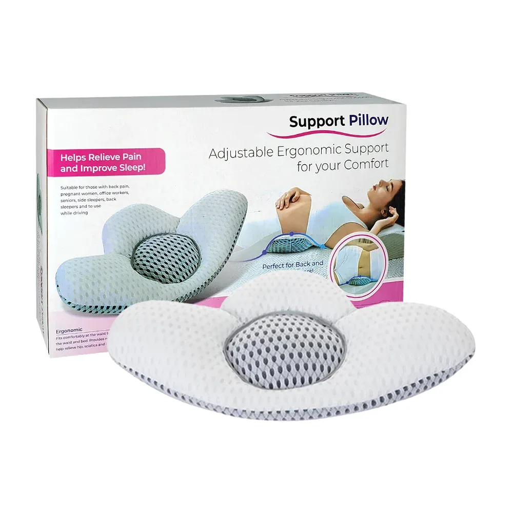 Almohada lumbar ajustable para espalda baja / support pillow / 12324
