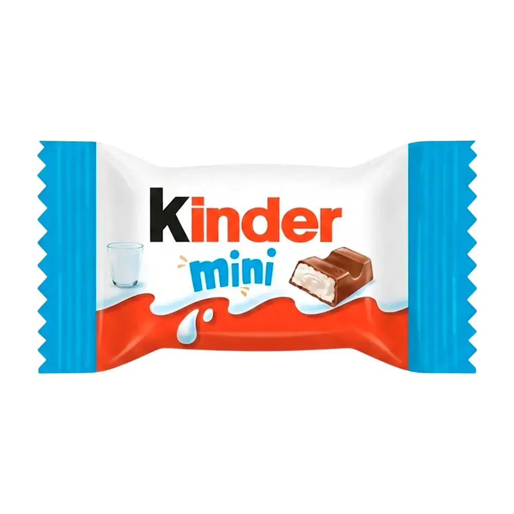 1pz Chocolate mini Kinder con relleno a base de leche 8g / 256213