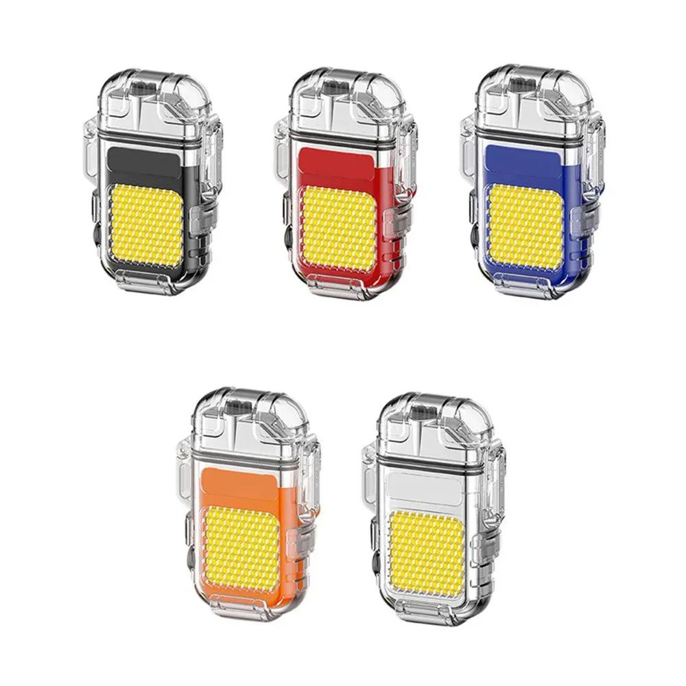 Encendedor eléctrico recargable con lámpara led, variedad de colores / lighter classc fashionable