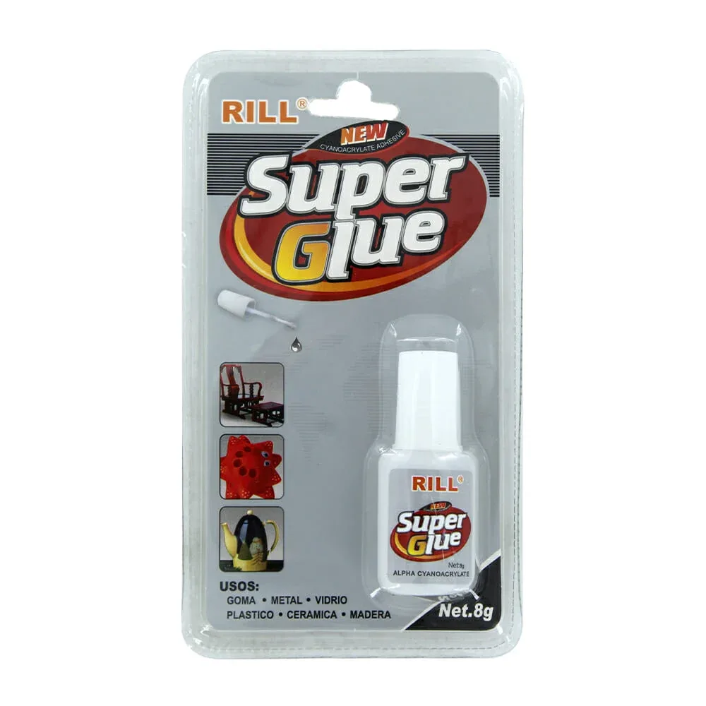 Pegamento liquido transparente con aplicador tipo pincel 8g / super glue / 10896