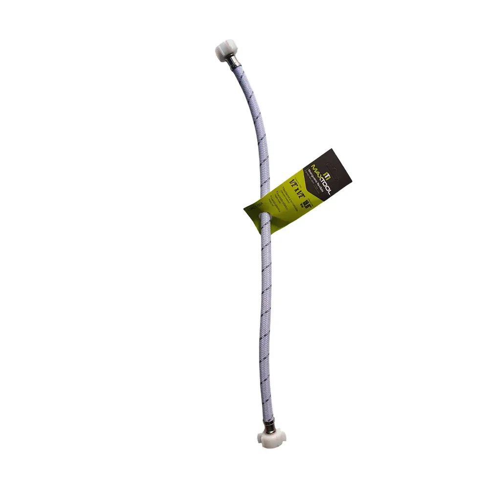 Manguera flexible maxtool de 50cm con conectores de 1/2 pulgada para lavabo / 307642
