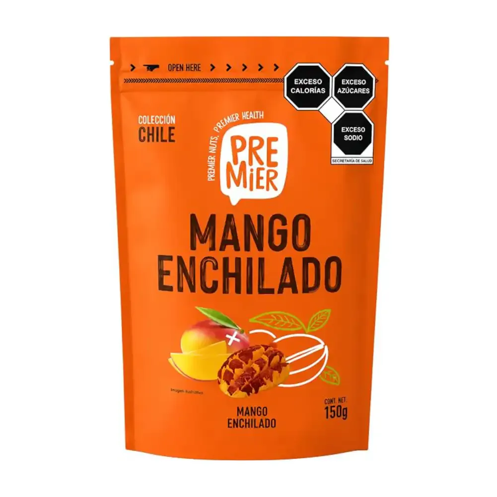 1pza bolsa premier con gomitas sabor mango con chile, 150g / pv-658