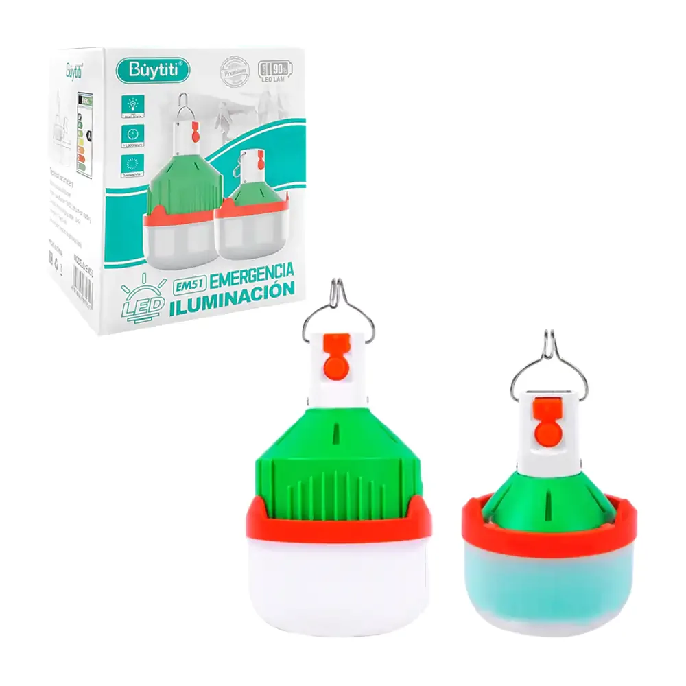 Foco plegable de emergencia buytiti, recargable con 3 modos de iluminación