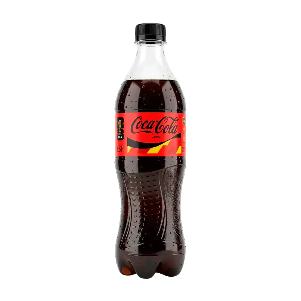 1pz coca cola zero sin azúcar, 600ml / 320639