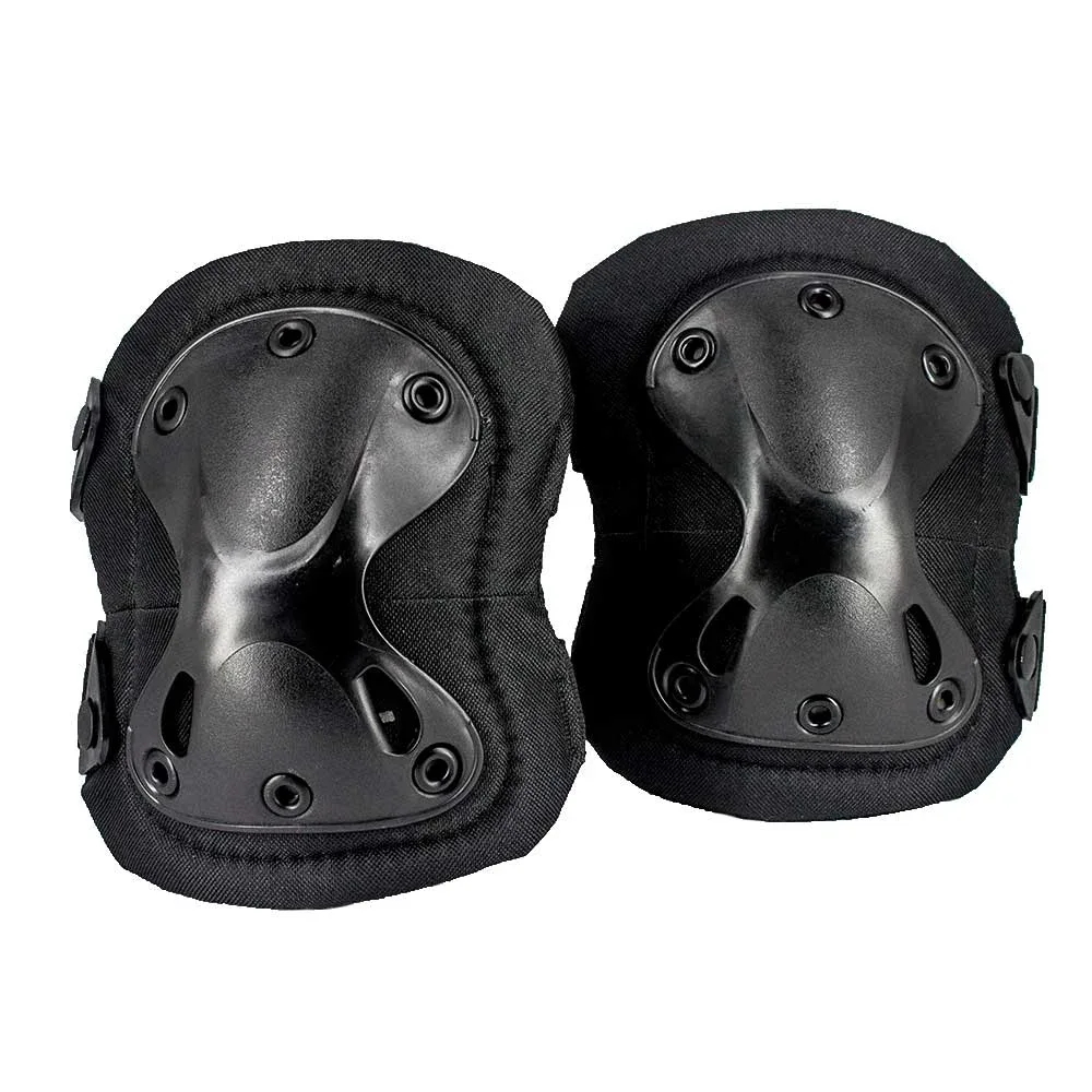 Par de rodilleras negras en red malla / 001# / 732 / R0X13