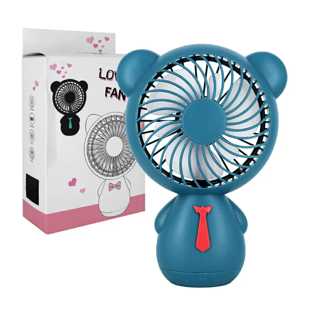 Mini ventilador recargable en forma de oso / lovers fan 0760a