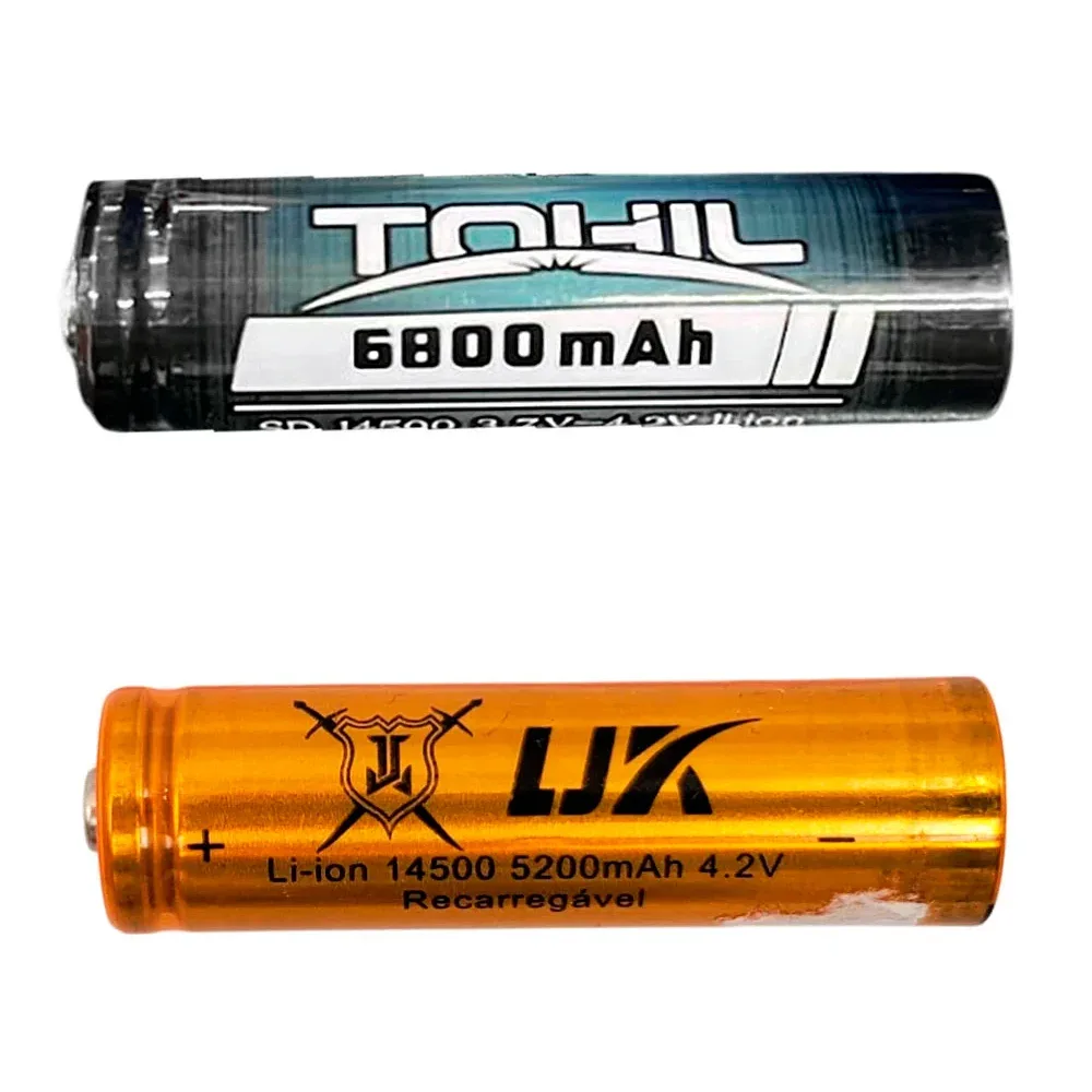 1pza Pila batería tohil recargable de 6800mah, 4.2v, variedad / li-ion 14500
