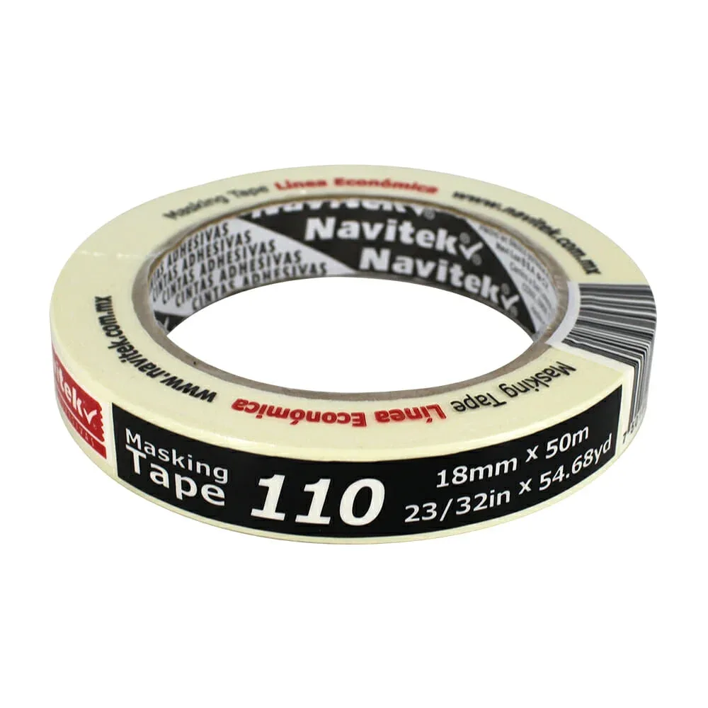 1pza Cinta masking tape navitek de 50 metros con ancho de 18mm / 531319