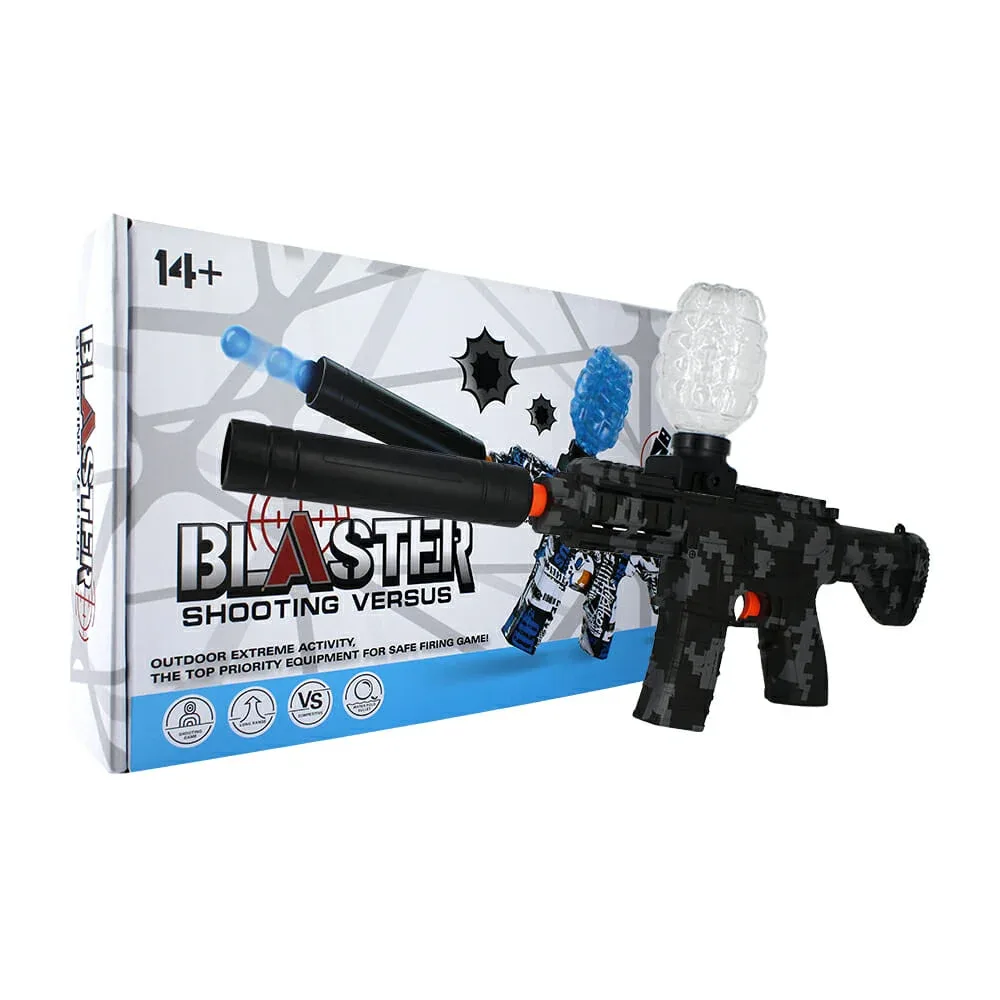 Pistola / ametralladora recargable de hidrogel 7-8mm, diseño tipo camuflajeado / blaster shooting / 535-7