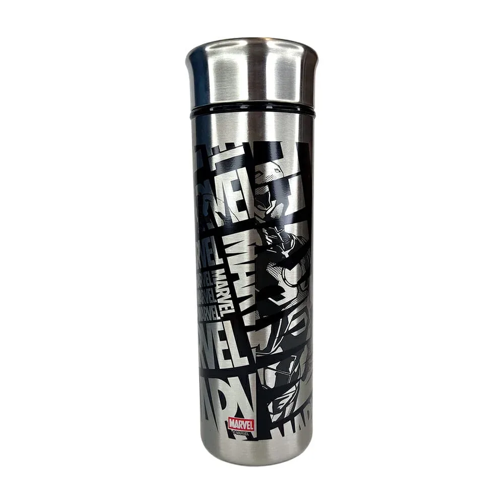 Termo de acero inoxidable con doble pared 430ml, diseño de marvel