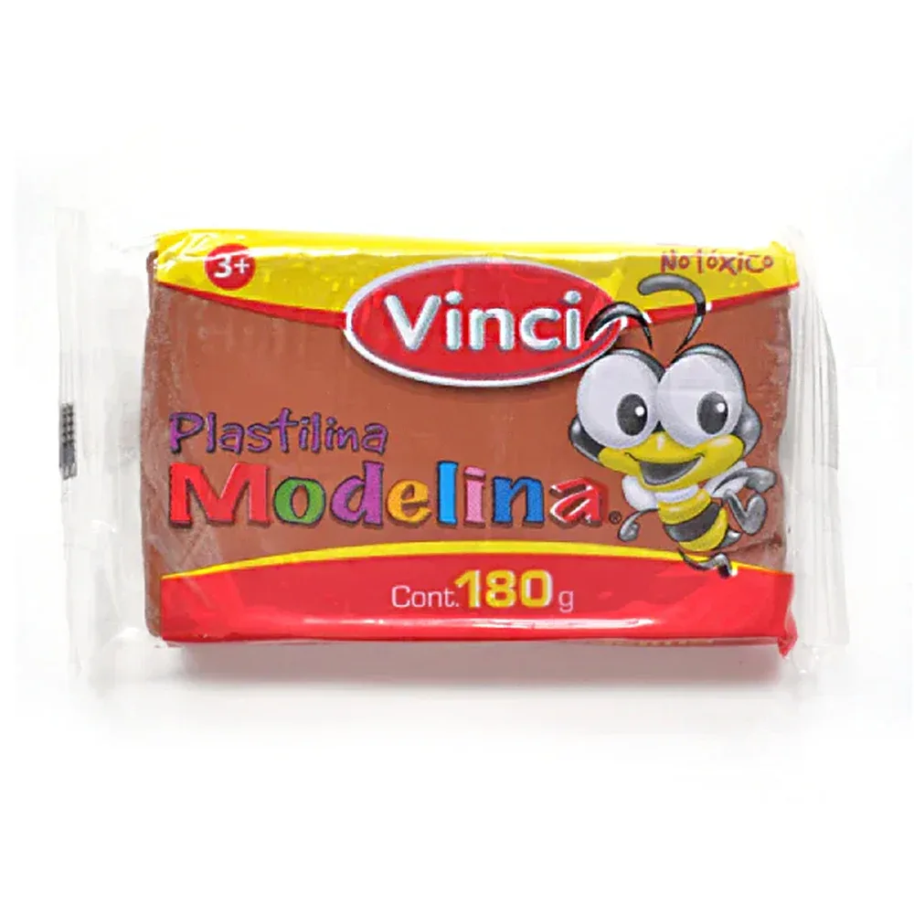 Plastilina modelina vinci de 180g en color café / plastilina café / 2348 / 51071