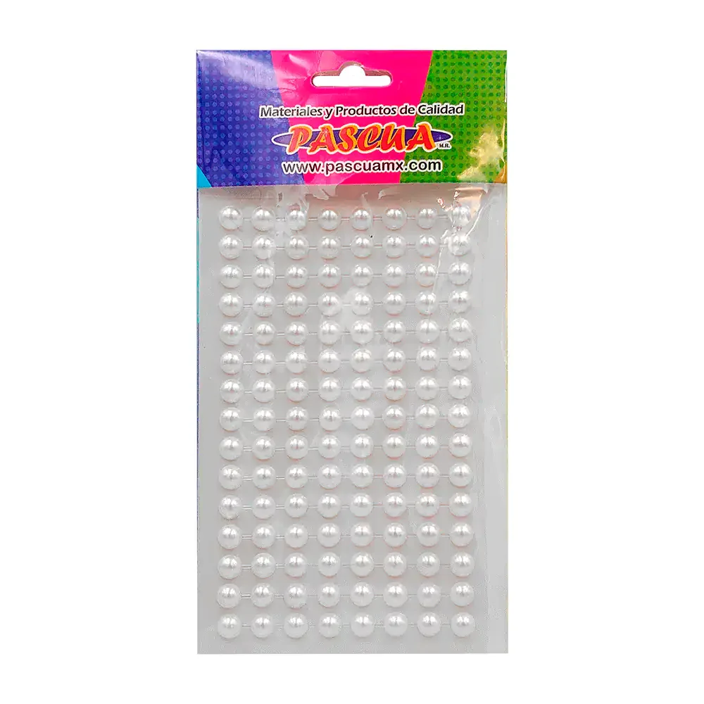 Planilla pascua con 120 mini perlas adhesivas ideal para decorar