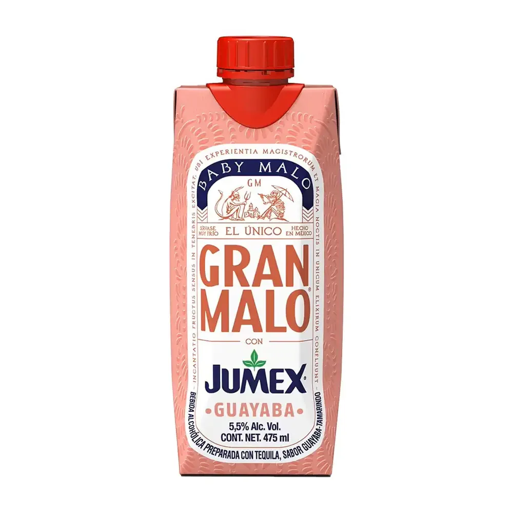 Bebida preparada con tequila gran malo y jugo guayaba-tamarindo, 475ml / 100044